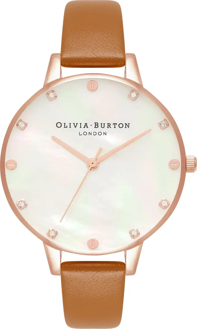 Olivia Burton Timeless Classic Leather Strap Watch, 20mm | Nordstrom | Nordstrom