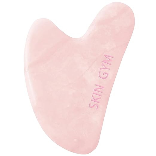 Skin Gym Rose Quartz Sculpty Heart Gua Sha | Amazon (US)
