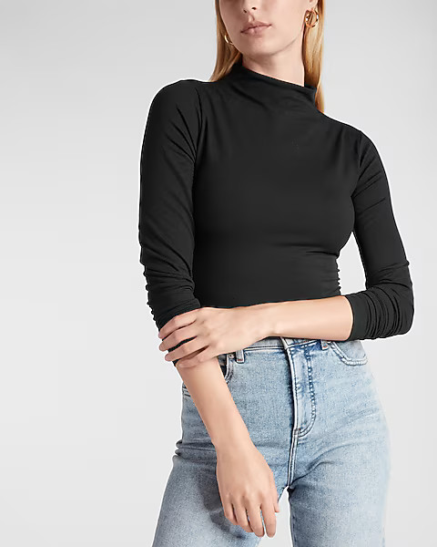 Body Contour Cozy Mock Neck Top | Express