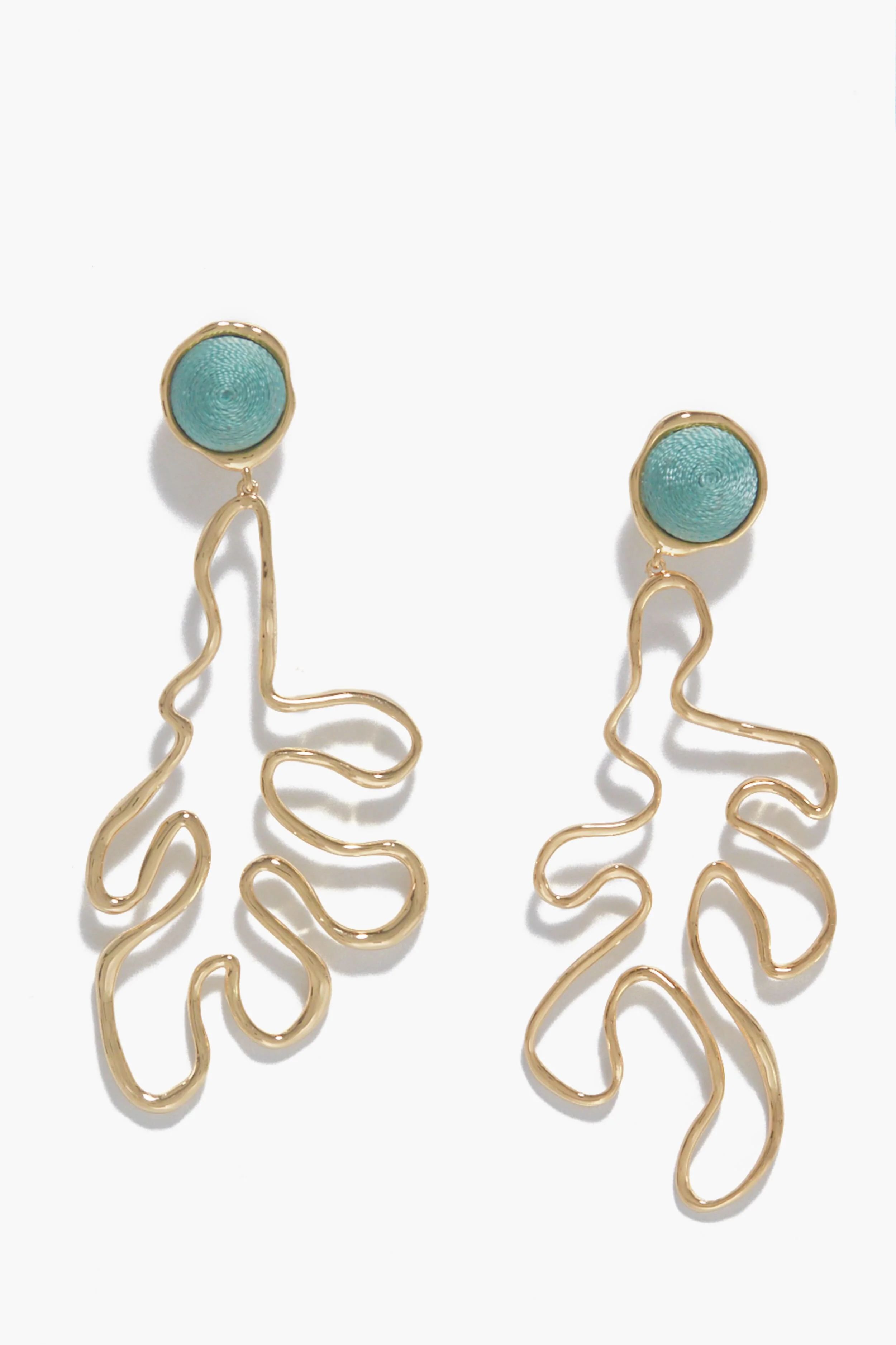 Turquoise Abrielle Drop Earrings | Tuckernuck (US)