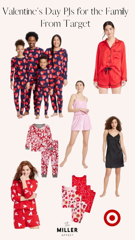 Here’s a roundup of the cutest Valentine’s Day pjs from target! I love the family matching option! 🥹 

#LTKfamily #LTKFind #LTKSeasonal