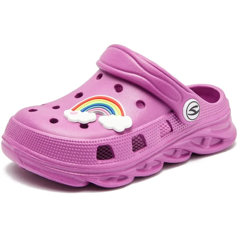 HOBIBEAR Boys and Girls Classic Graphic Garden Clogs Slip on Water Shoes(Toddler/Little Kids/Big ... | Walmart (US)