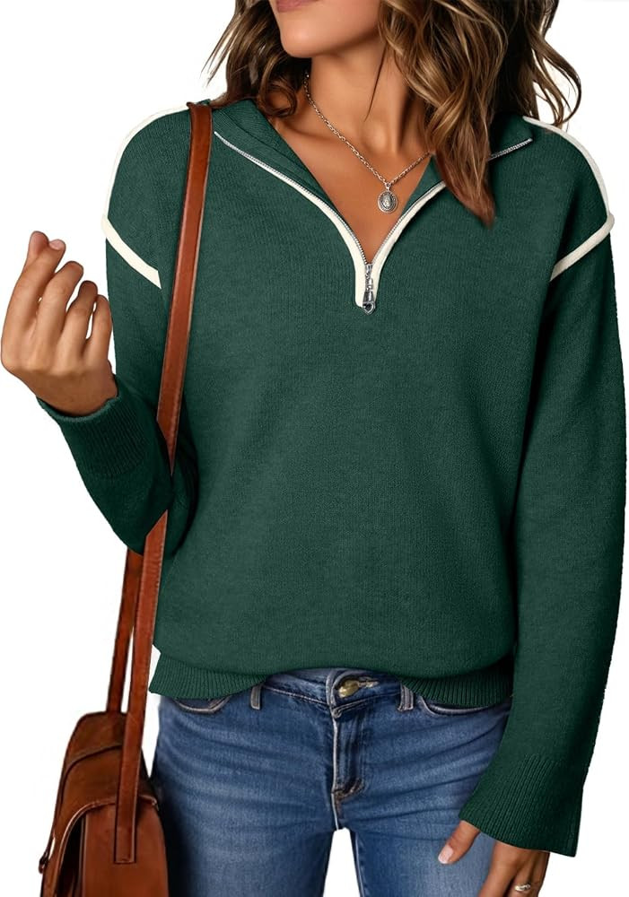 EVALESS Sweaters for Women 2026 Fashion Trendy Fall Winter Knit Pullover | Amazon (US)