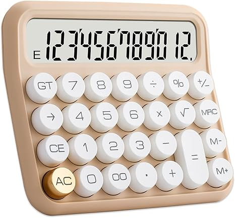 Calculators, Benkaim Desk Calculator,Basic Standard Calculator,12 Digit Large LCD Display Big But... | Amazon (US)