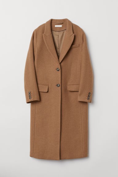 H & M - Wool-blend Coat - Beige | H&M (US + CA)