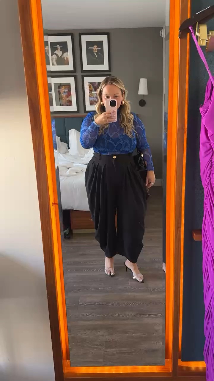 NYFW Day 2 OOTD! Top is an XL, pants are an LARGE, shoes I sized up a half size

#LTKNYFW #LTKootd #LTKSeasonal