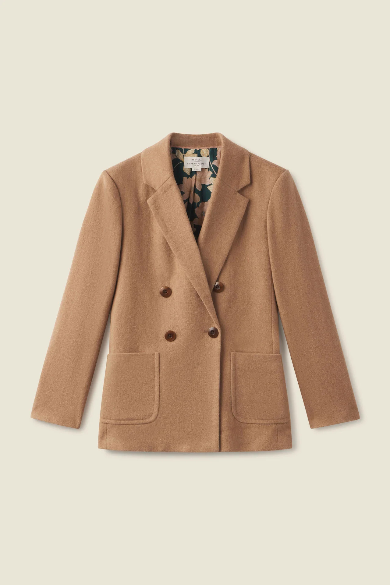 Grant Blazer Camel Wool | TROVATA