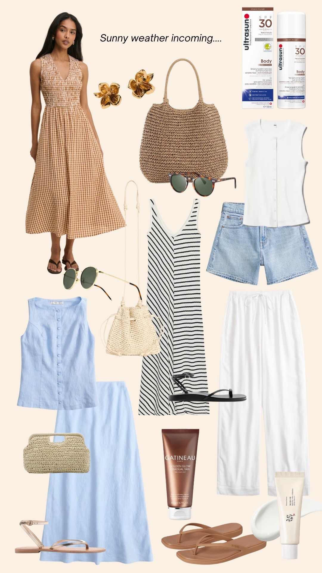 Inspo for the upcoming hot weather 🌞 dresses, co ords, shorts, linen trousers, sunscreens etc! 💛🫶✨

#LTKsummer #LTKspring
