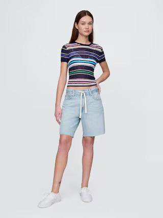 8" Mid Rise '90s Loose Denim Bermuda Shorts | Gap (US)