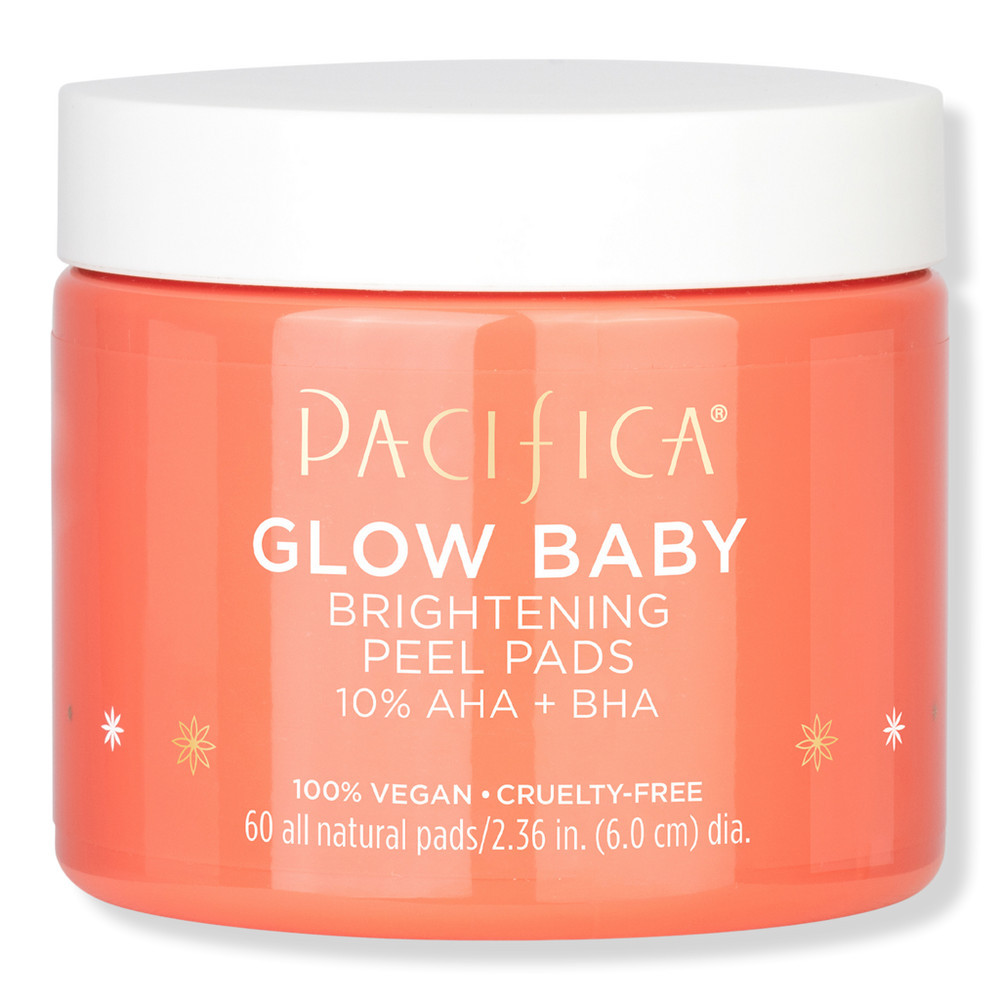 Pacifica Glow Baby Brightening Peel Pads 10% AHA + BHA | Ulta