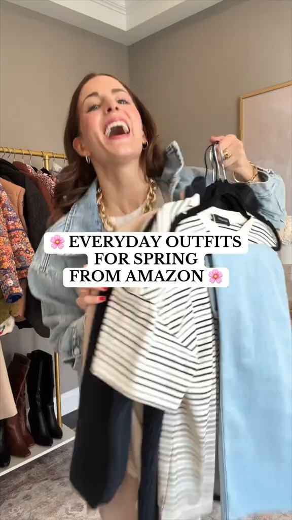 Spring outfit ideas from Amazon! Jeans, work outfit, dress, casual outfit 

 #LTKWatchNow #LTKFindsUnder50 #LTKStyleTip