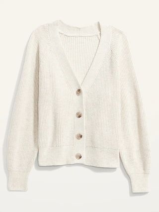 Shaker-Stitch Cardigan Sweater for Women | Old Navy (US)