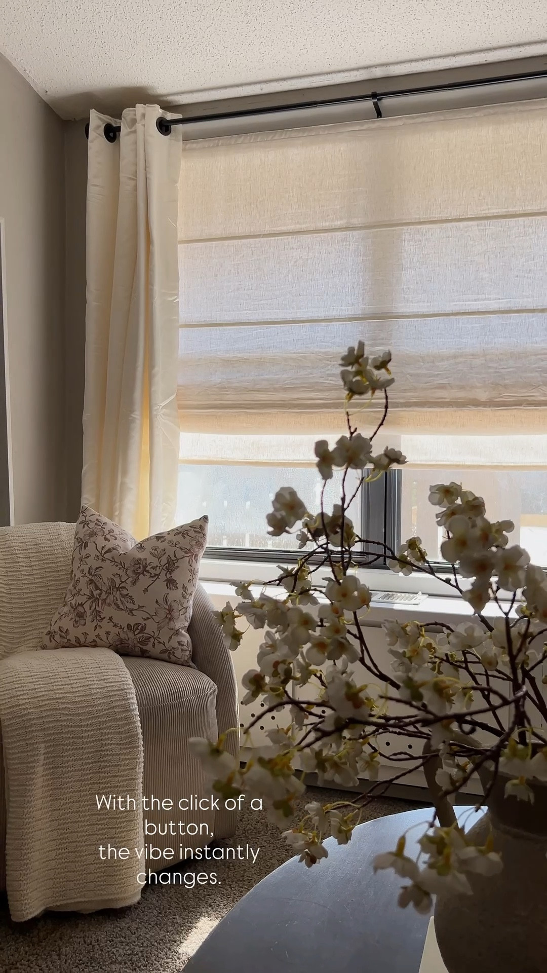 These Motorized Roman cordless shades from @twopagescurtains level up my living room 🪟✨

-privacy 
-no cords
-Recharchable
-Easy to install

#LTKHome