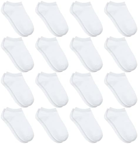 Toddler Socks, 16 Pairs Low Cut No Show Ankle Set for Boys Girls Kids (1-14 Years Old) | Amazon (US)