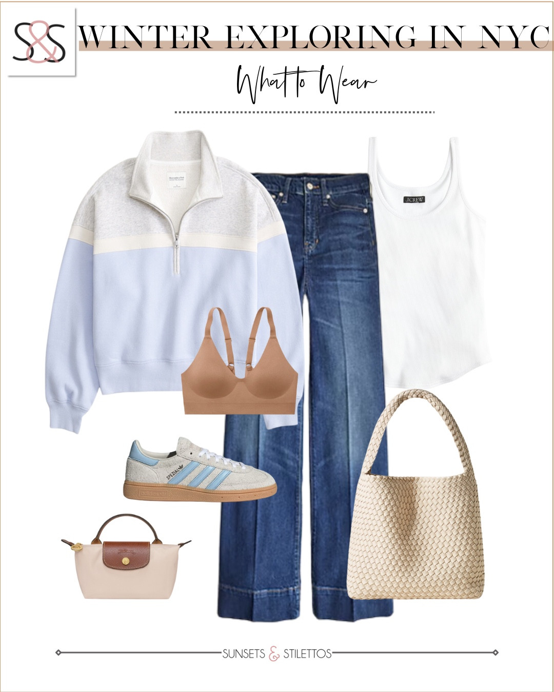 I love a good half zip with wide leg jeans for a spring outfit! So easy to wear to the game on the weekend or for travel!

Sunsets and Stilettos, casual workwear, pickup line outfit

#LTKFindsUnder50 #LTKActive #LTKOver40