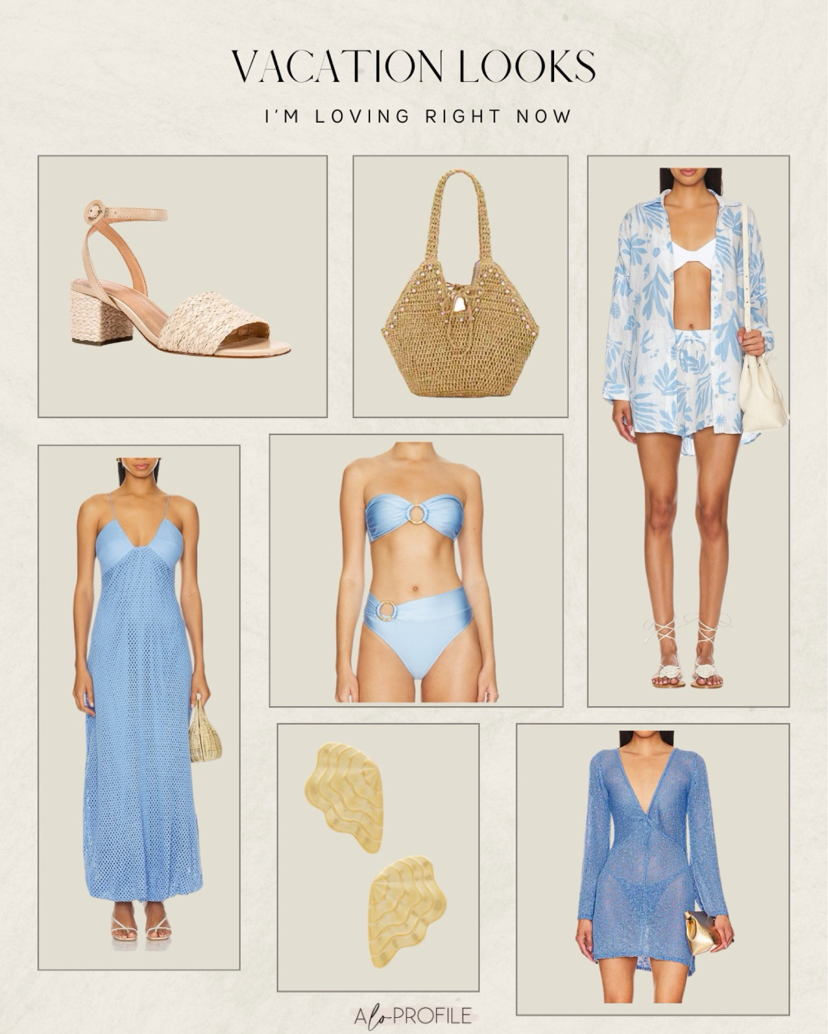 Vacation Looks via Revolve // vacay outfits, vacation looks, revolve outfits, summer outfits, spring outfits, beach vacation, resort wear, resort wear outfits, vacation outfit inspo