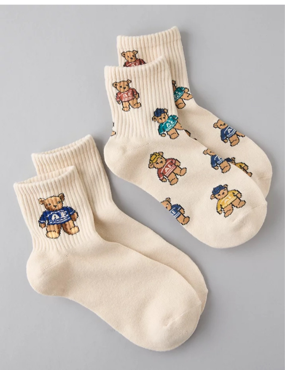 Teddy bear socks on sale 
Bear socks 

#LTKsalealert
#LTKFindsUnder50 
#LTKFindsUnder100
#LTKSeasonal 
#LTKStyleTip
#LTKBacktoSchool 