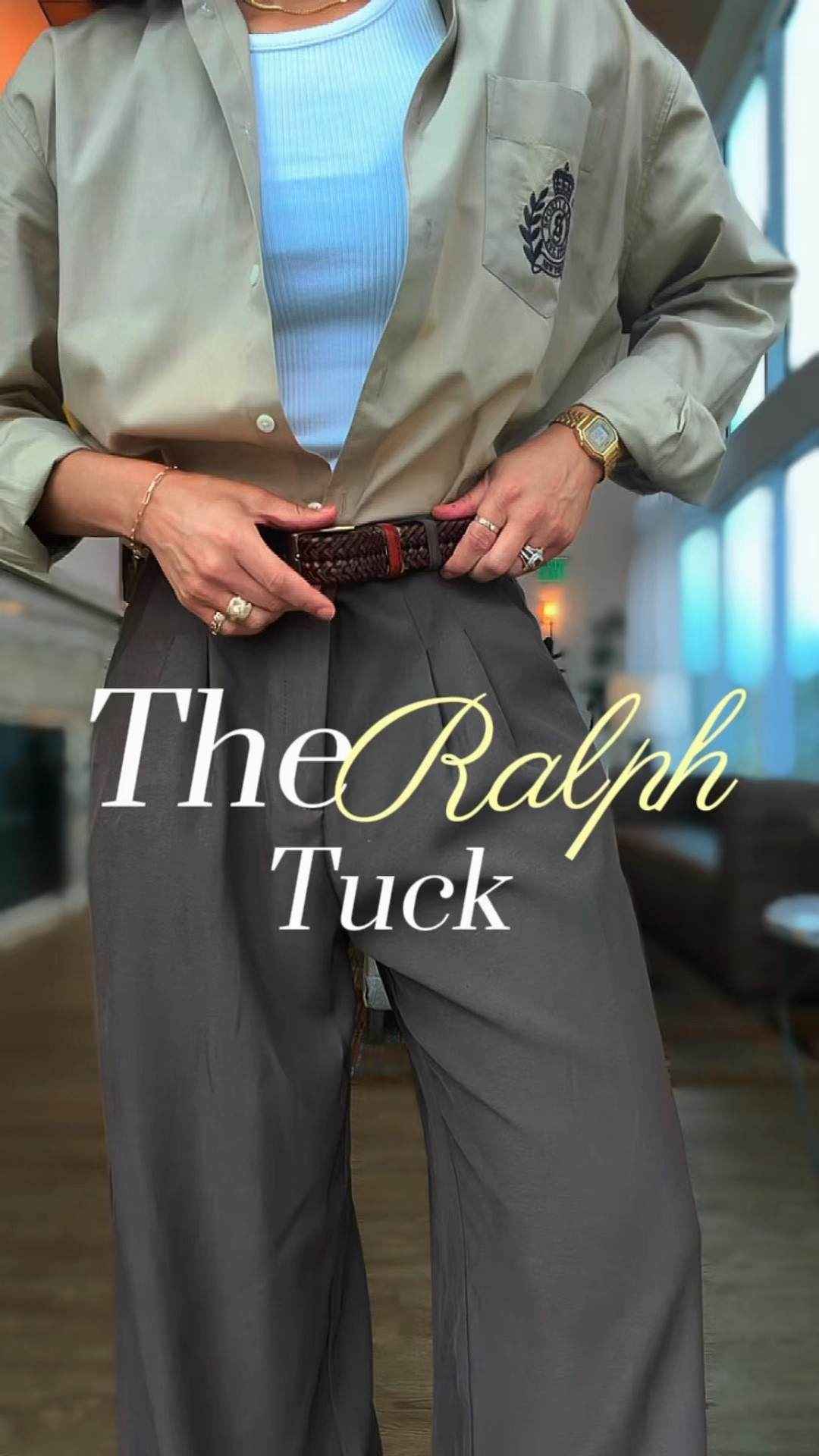 The infamous Ralph tuck. Adjust at your own risk. 

#LTKWorkwear #LTKootd #LTKMidsize