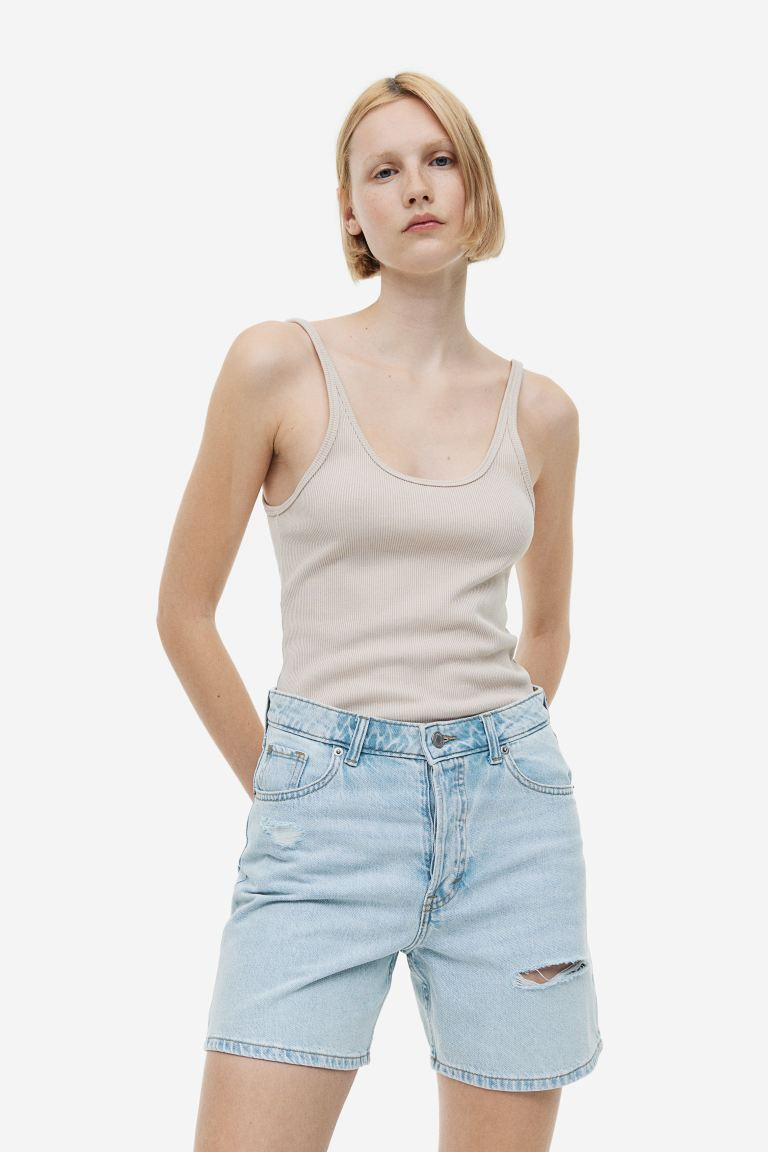 Bermuda High Denim shorts | H&M (UK, MY, IN, SG, PH, TW, HK)