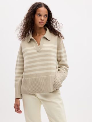 24/7 Split-Hem Polo Sweater | Gap (CA)
