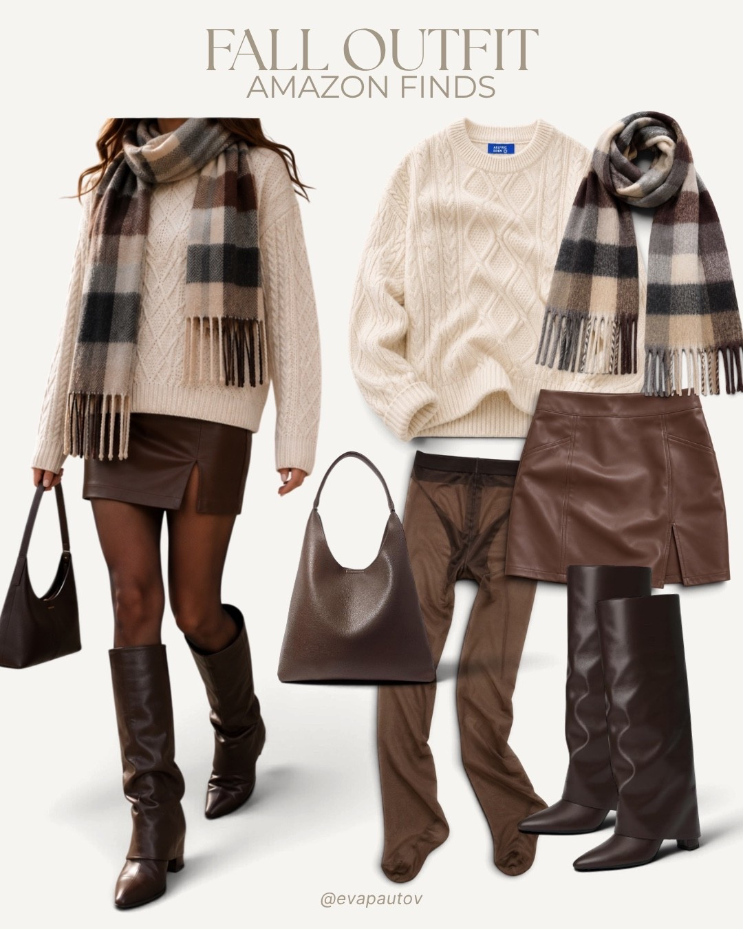 The perfect brown fall outfit 🤎 cozy, neutral, and effortlessly chic for all the autumn days ahead 🍂