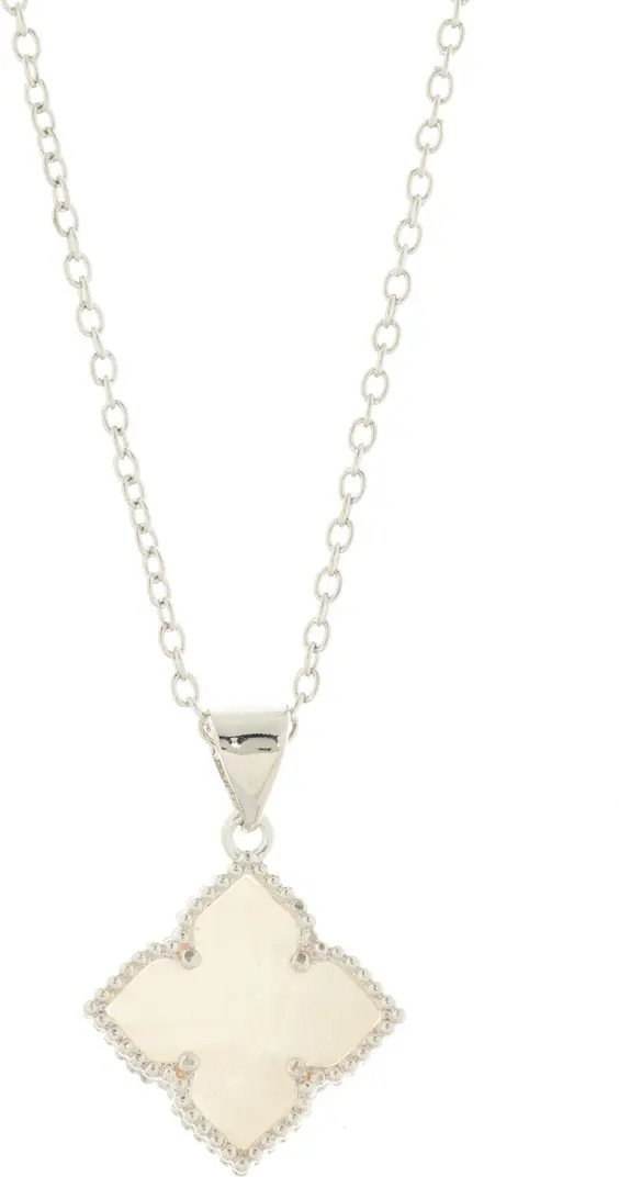 Adornia Mother of Pearl Flower Pendant Necklace | Nordstromrack | Nordstrom Rack