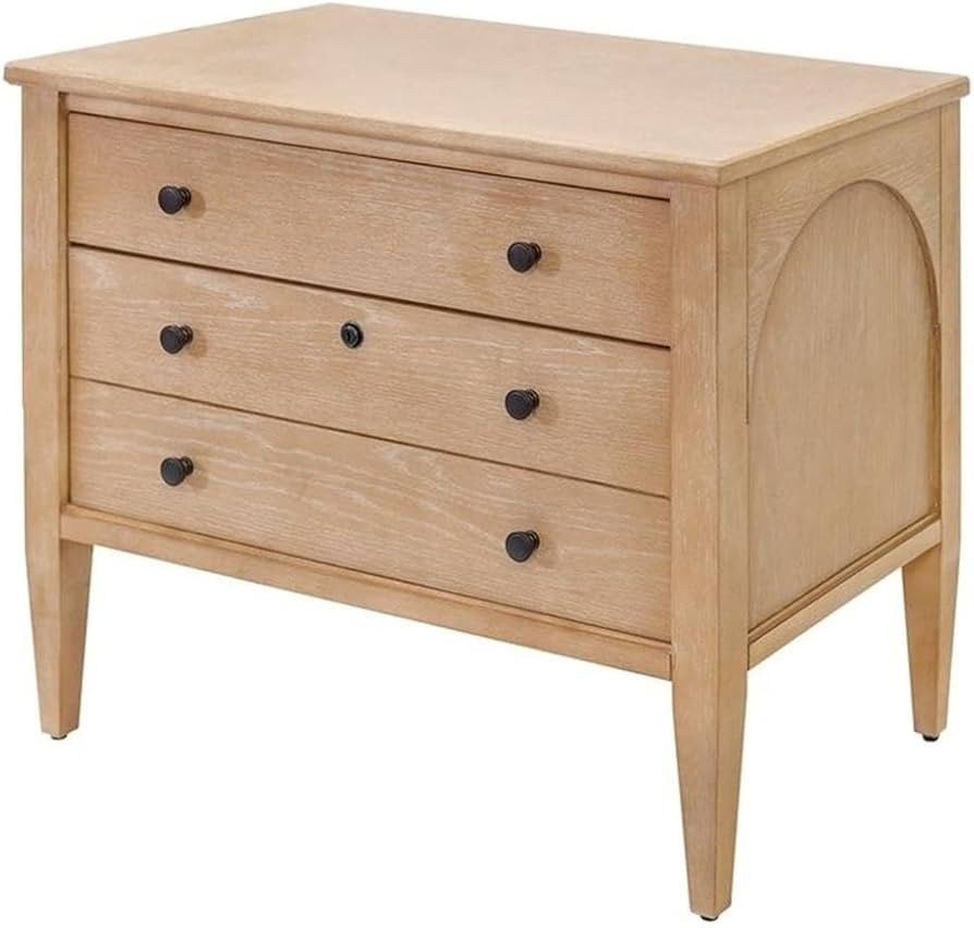 Pemberly Row Wood Lateral File Storage Cabinet with Drawers in Light Brown | Amazon (US)