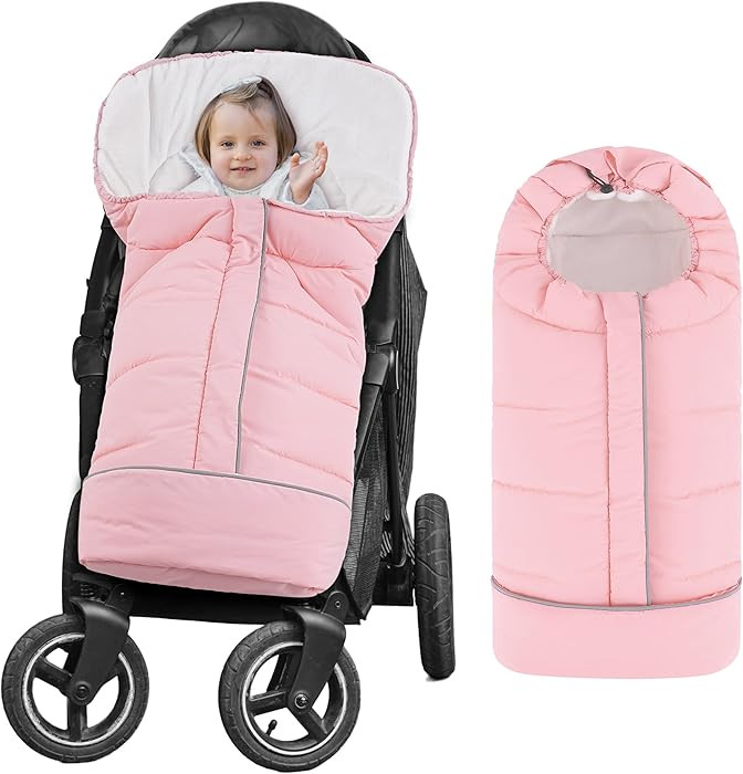 Yoofoss Stroller Cover for Winter, Toddler Stroller Footmuff Universal for Most Stroller, Water R... | Amazon (US)