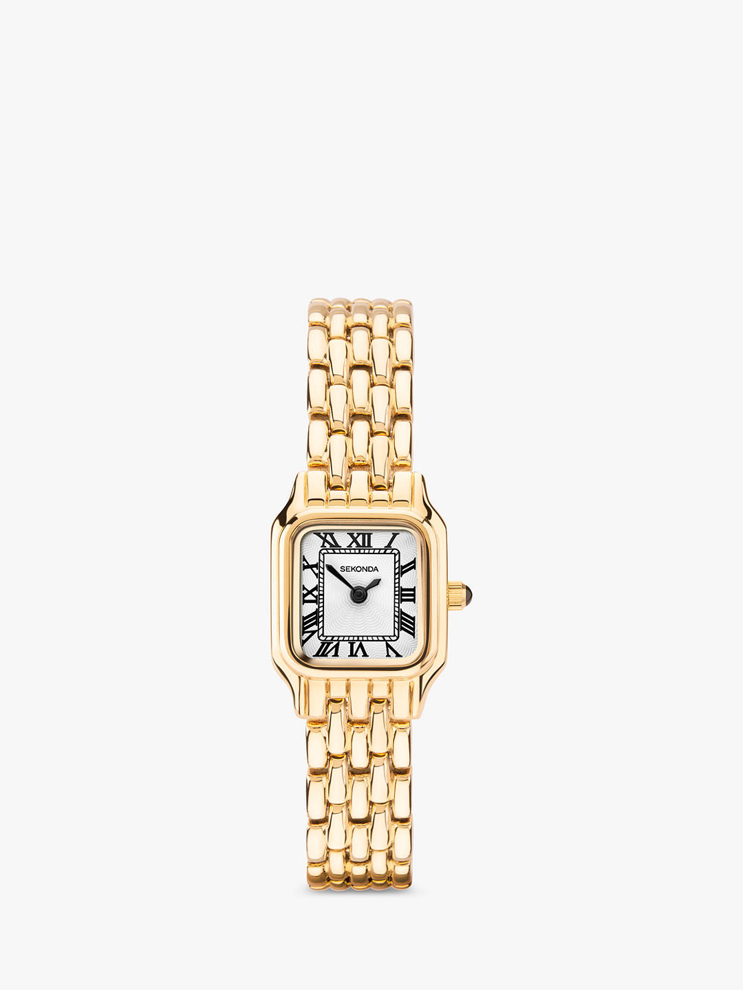 Sekonda Women's Octagonal Bracelet Strap Watch, Gold/White 40144.27 | John Lewis (UK)