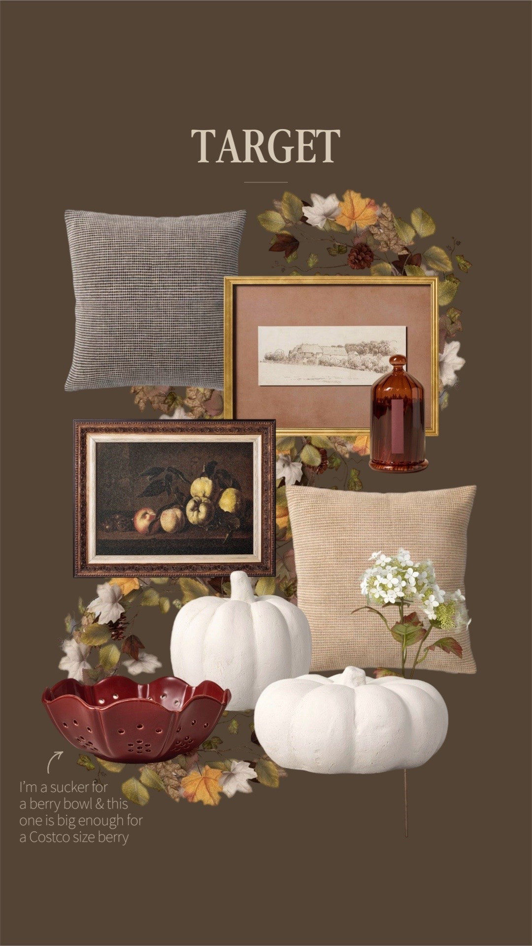Shop my fall target order! Cant wait for these new fall finds to arrive so I can get them styled around our home! 🍂 

@Target, home decor, variable, pillow, heart, and hand, magnolia, studio, McGee, threshold, art, fall, autumn, pumpkin, ceramic, variable, garland, cloche, coffee, table, decor, shelf, decor ￼

#LTKHome #LTKSaleAlert #LTKSeasonal
