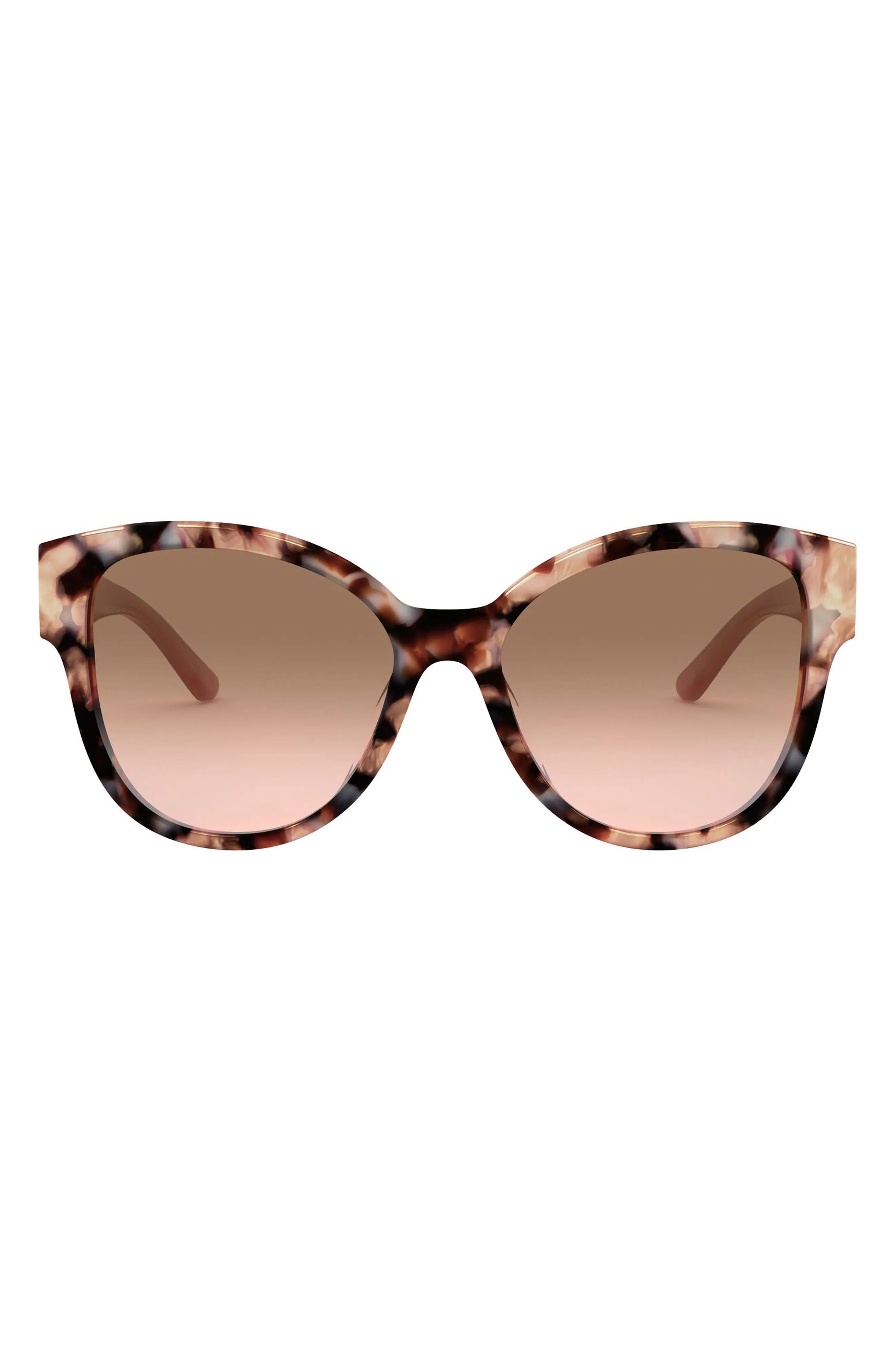 Tory Burch 56mm Gradient Cat Eye Sunglasses in Pink at Nordstrom | Nordstrom