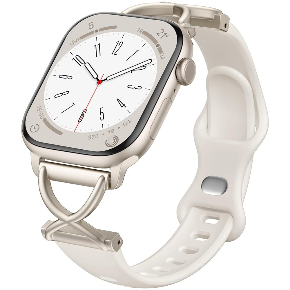 Getino Slim Silicone Band Compatible with Apple Watch Bands for Women 40mm 41mm 38mm 42mm 44mm 45... | Amazon (US)