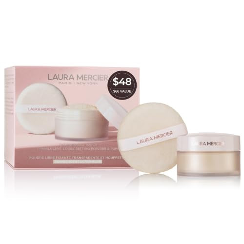 Laura Mercier Translucent Loose Talc-Free Setting Powder Ultra-Blur (Translucent + Velour Puff, Gift Set) | Amazon (US)