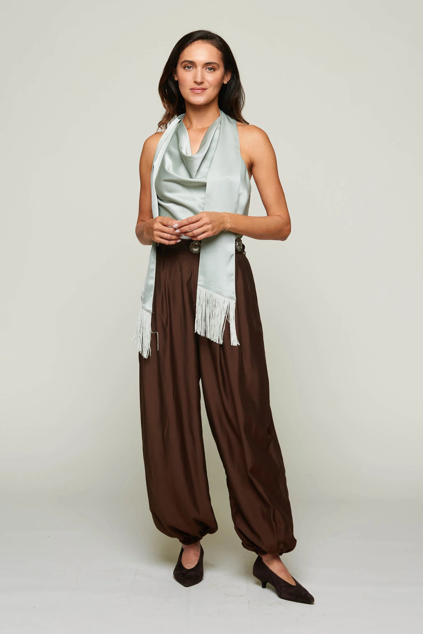 Ariane Chocolate Balloon Pants | Benaar La