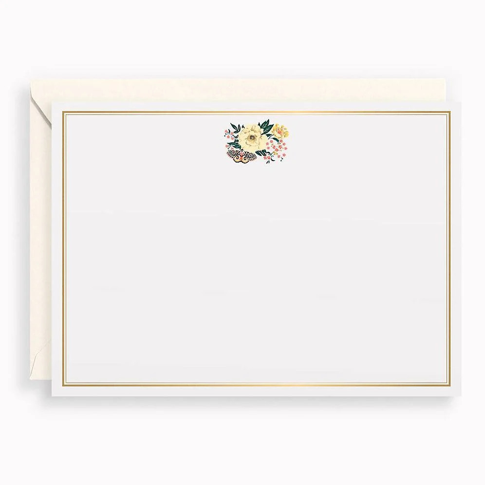 Floral Emblem Stationery Set | Paper Source