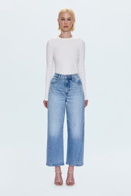 Kyra High Rise Bowed Ankle - Terrace | Pistola Denim