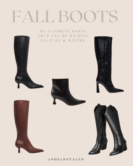 These are my top 5 favorite pairs of boots that I own and will be wearing all fall & winter. The dolce vita boots are the same boot in black & brown. The cowboy boots run a half size small. The AF boots are on sale right now (copy LTK code) & the Steve Madden are on sale with code “FALL30"

#LTKshoecrush #LTKSale #LTKsalealert