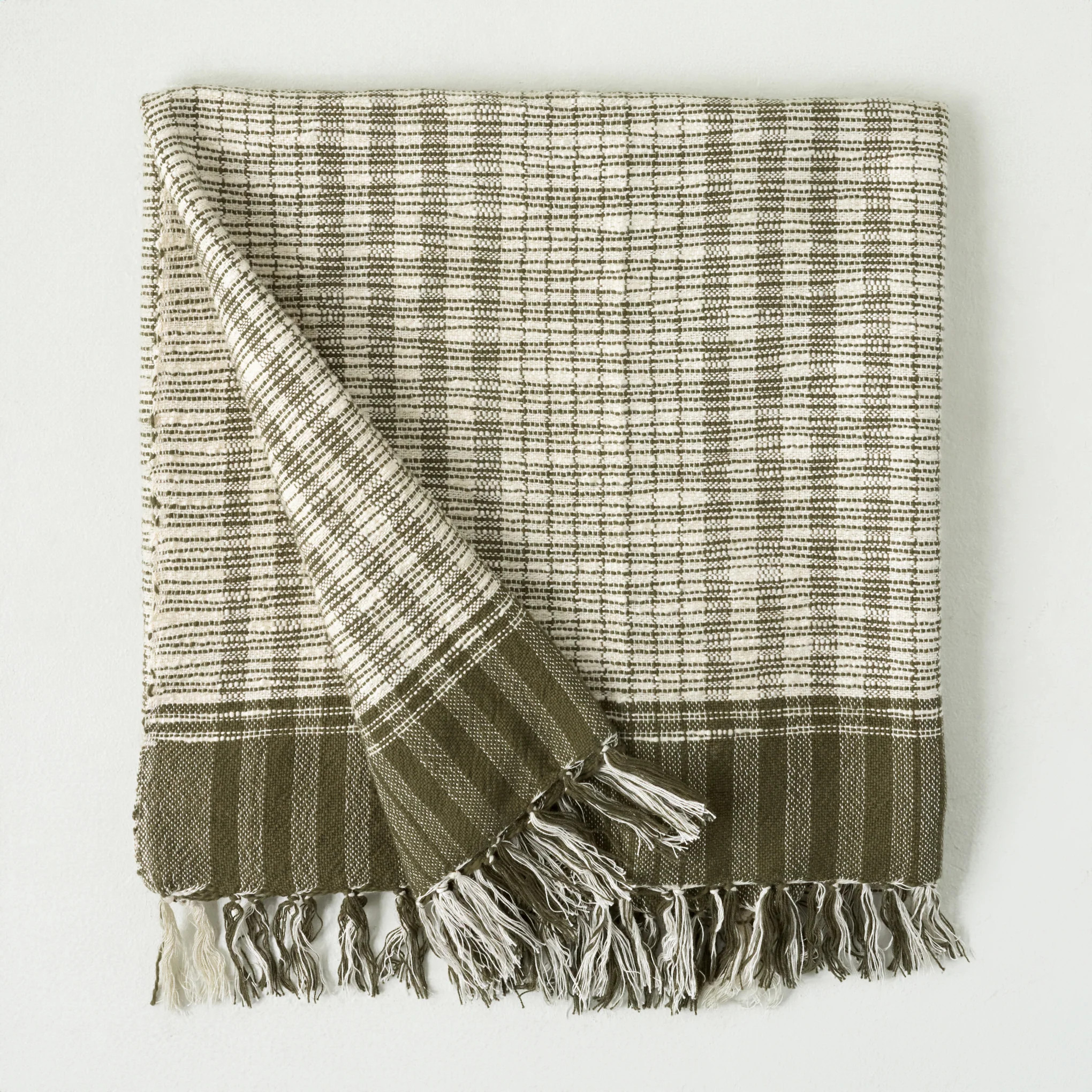 Merrill Plaid Throw | Magnolia