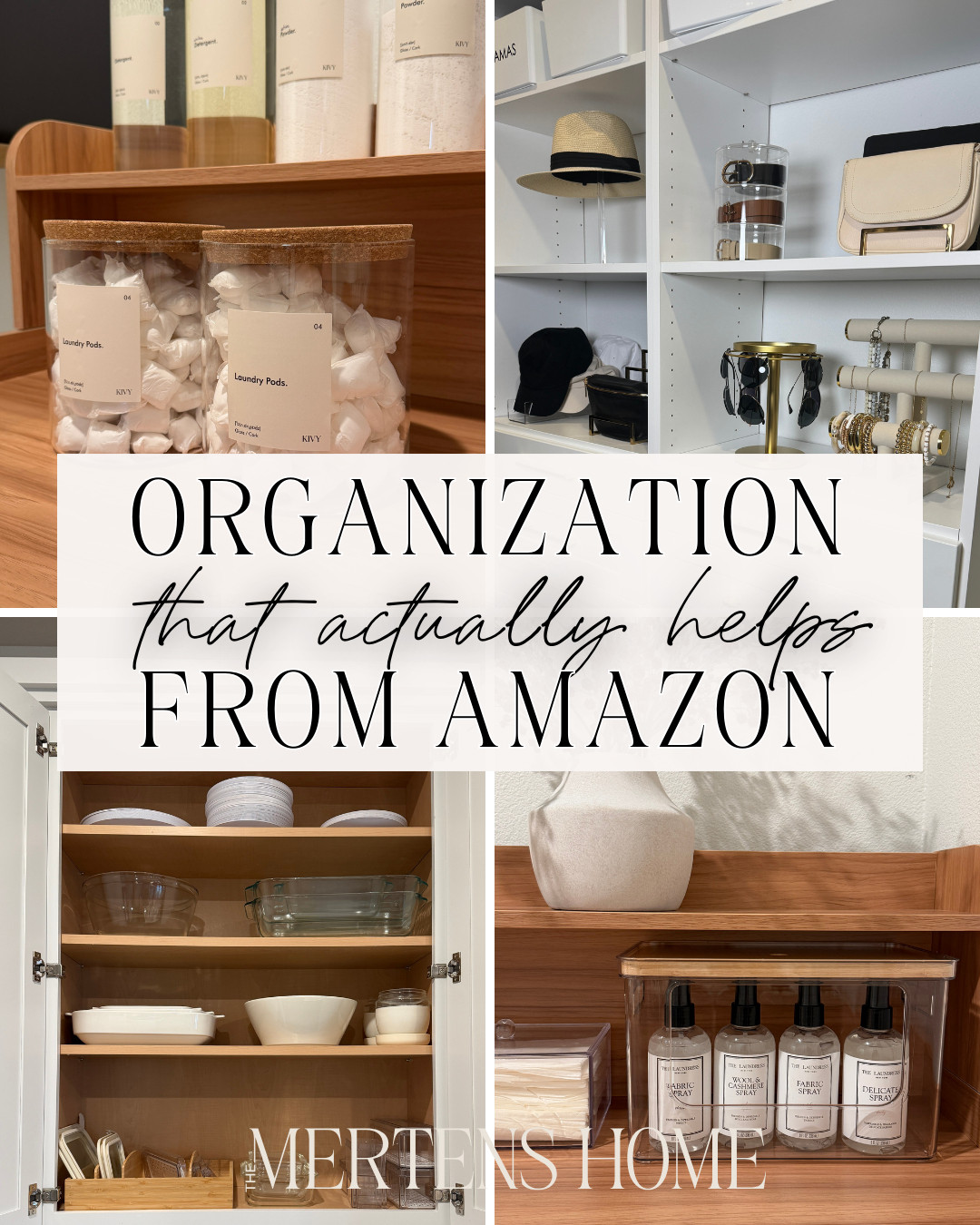 Organization that actually works from Amazon 🤍 Kitchen, laundry, closet, and more with simple systems that keep everything looking tidy and pretty. 

 #LTKHome