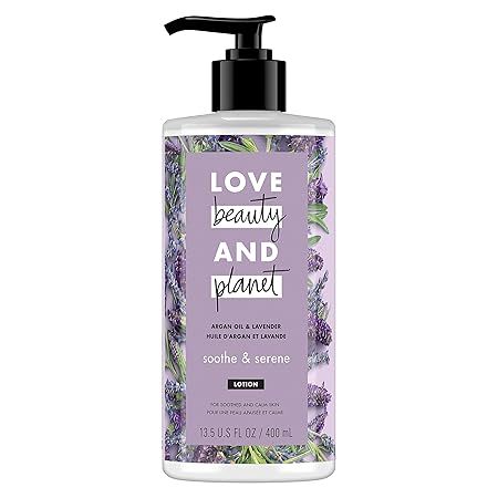 Love Beauty and Planet Body Lotion Argan Oil and Lavender 13.5 oz | Amazon (US)