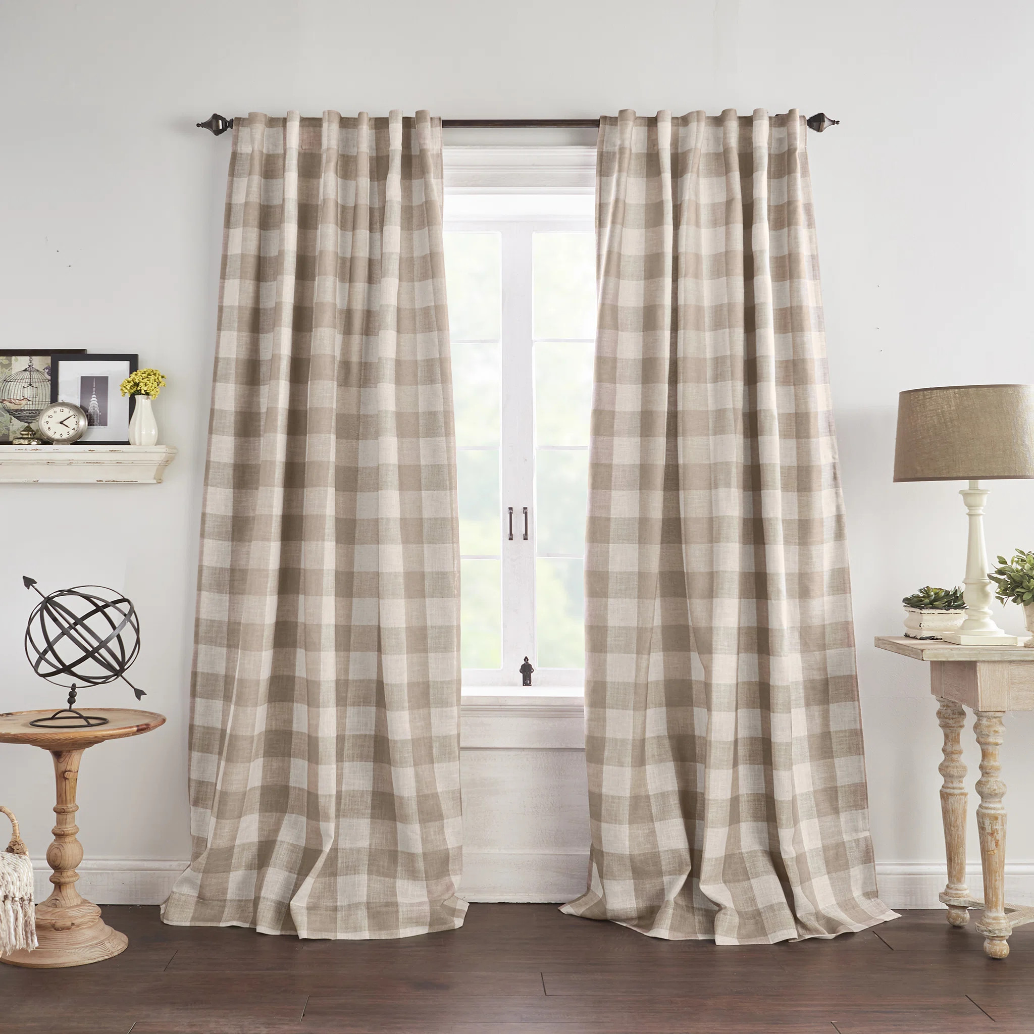 Eudell Plaid Room Darkening Thermal Single Curtain Panel | Wayfair North America