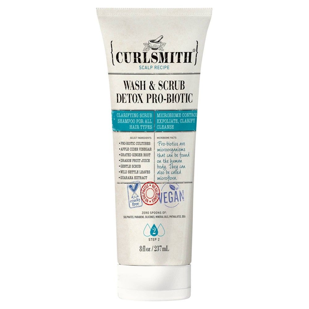 CURLSMITH Wash & Scrub Detox Pro-Biotic Hair Treatment - 8 fl oz - Ulta Beauty | Target