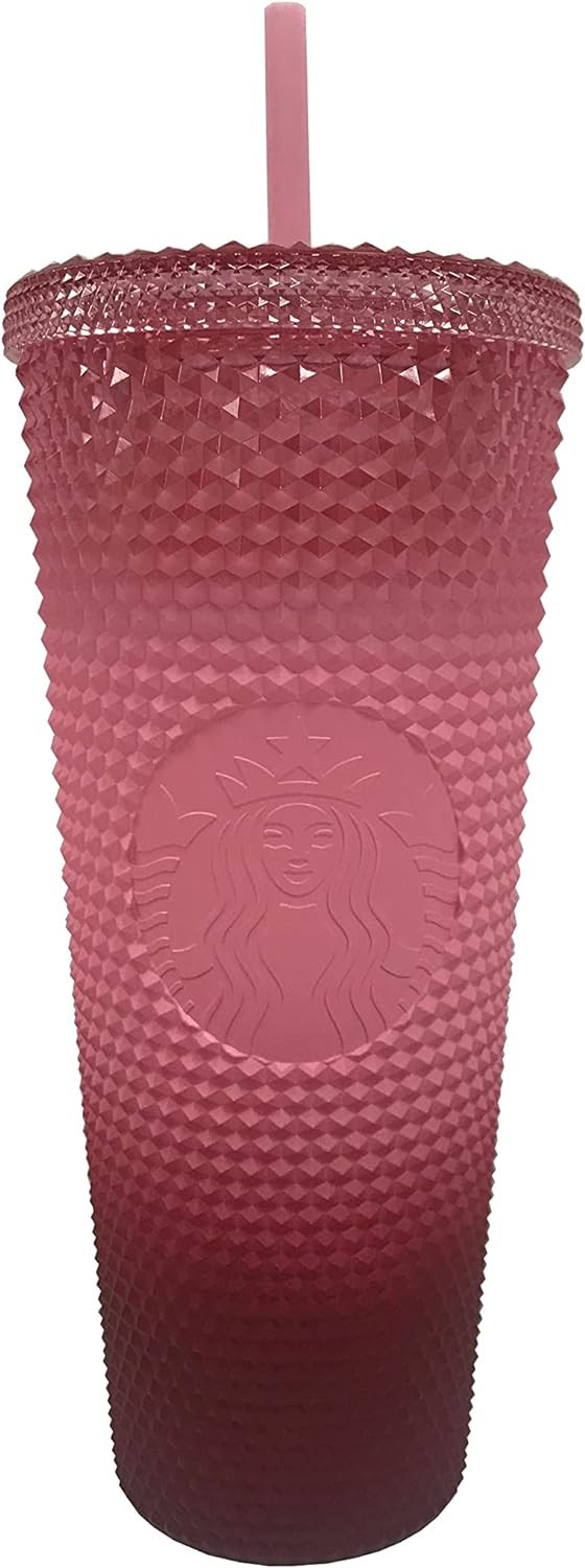 Starbucks Pink Gradient Studded Acrylic Tumbler Fall Winter Holiday 2022 (24 oz - Venti) | Amazon (US)
