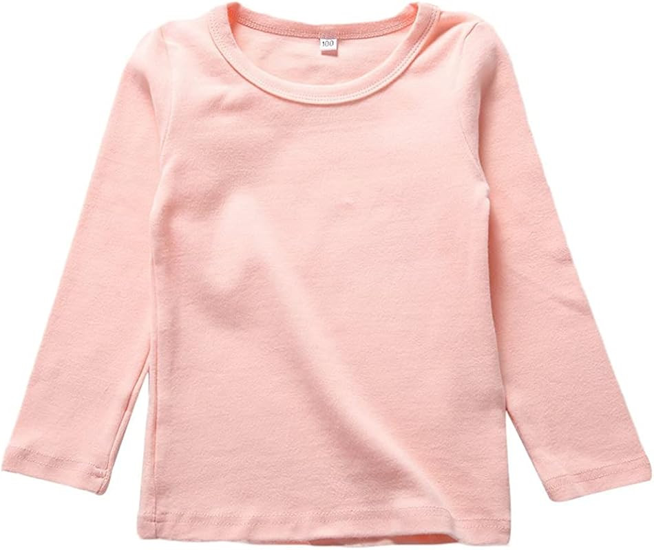 KISBINI Unisex Girls Cotton Long Sleeve T-Shirt Top Tees | Amazon (US)