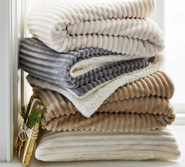 Ridgeline Sherpa Back Throw | Pottery Barn (US)