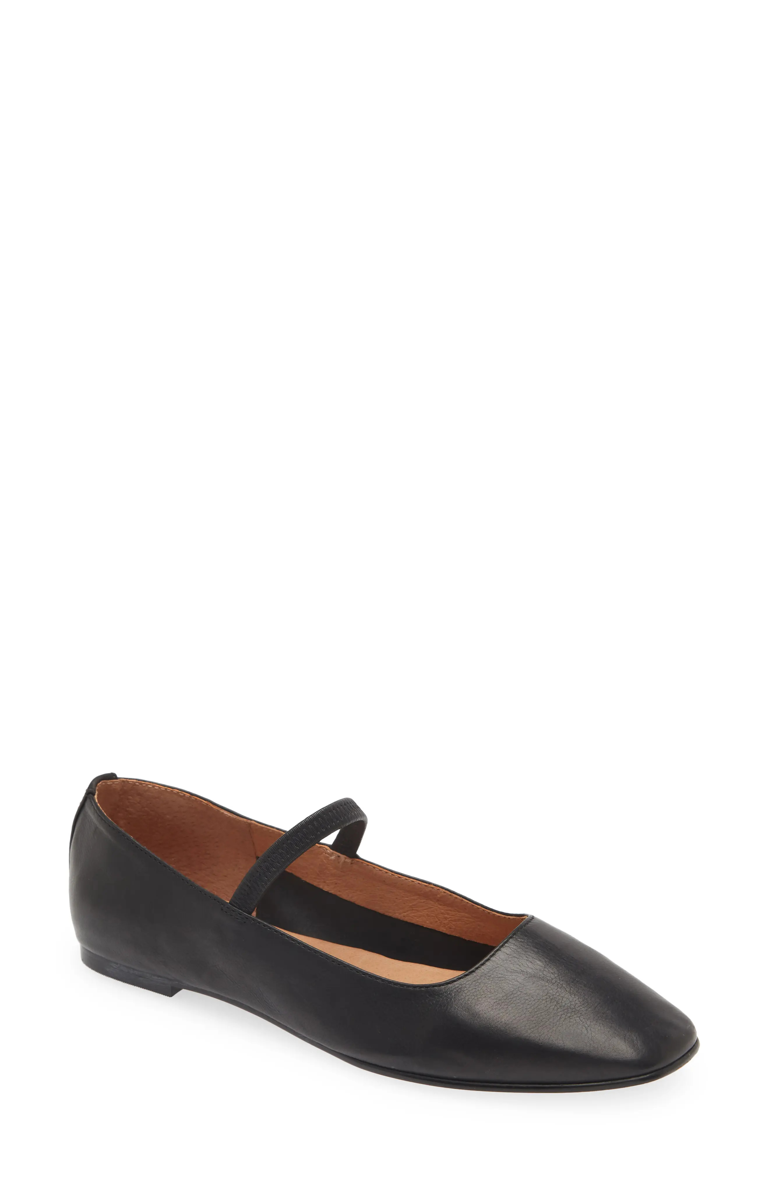 Madewell The Greta Ballet Flat in True Black at Nordstrom, Size 6.5 | Nordstrom