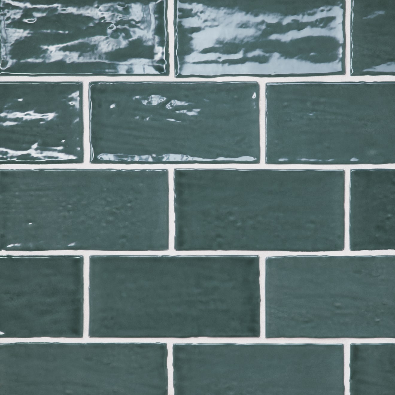 Marin 2.5" x 5" Ceramic Wall Tile in Ocean Teal | Bedrosians Tile & Stone