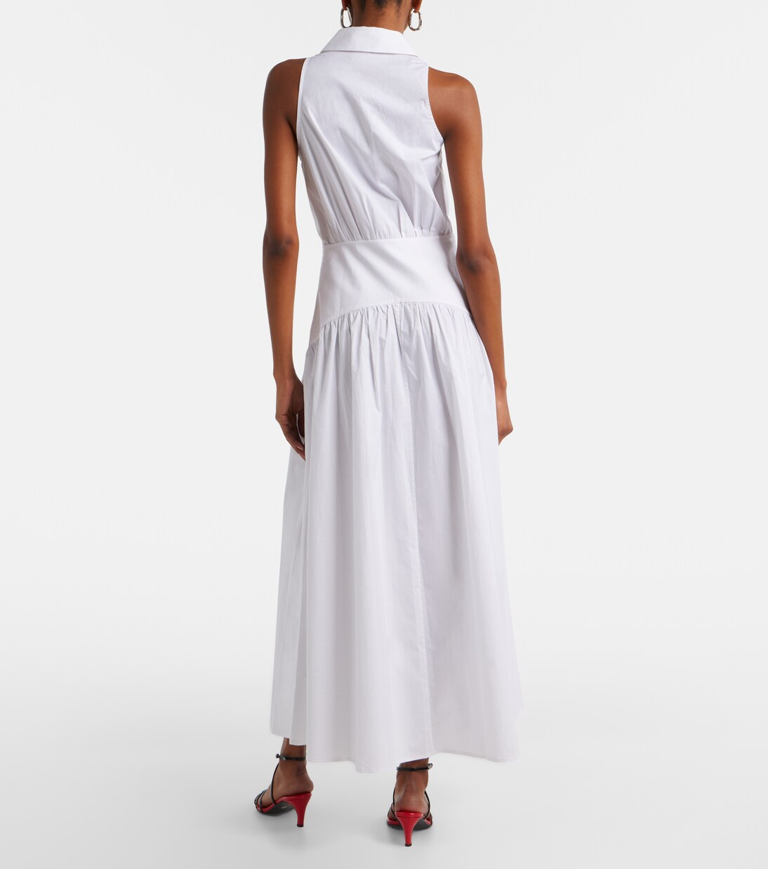 Romy cotton poplin midi dress | Mytheresa (INTL)