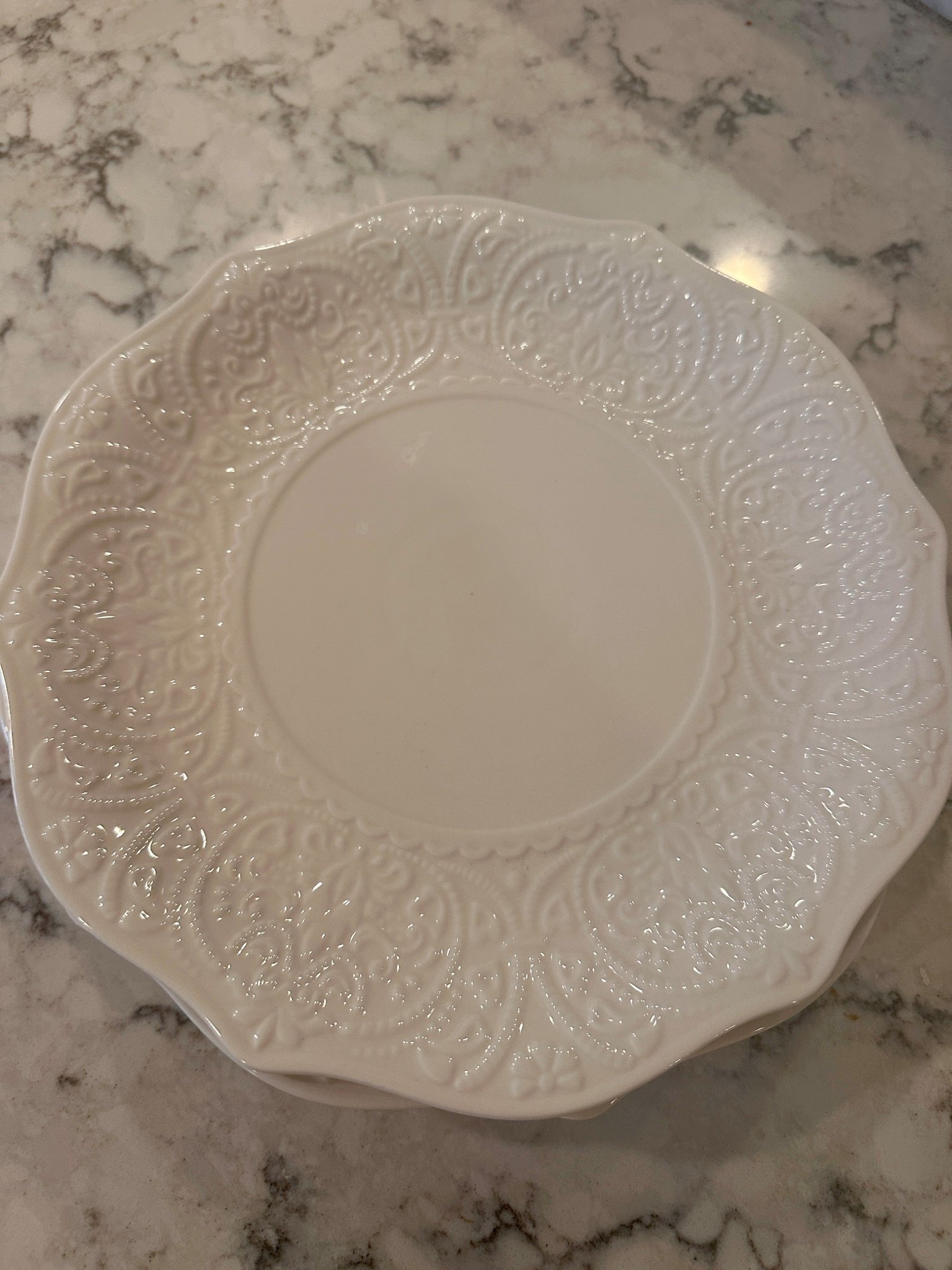 Beautiful scalloped dinner plates

#LTKFindsUnder50 #LTKHome #LTKHoliday