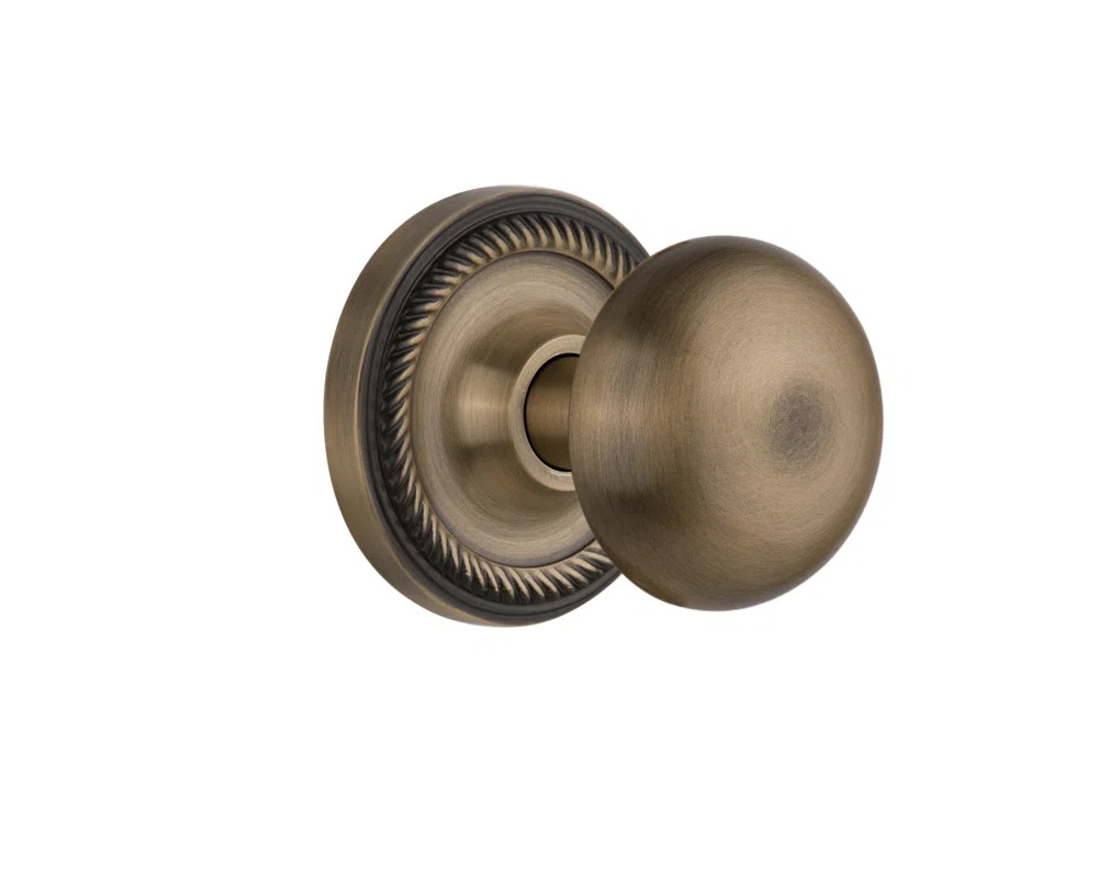 Rope Rosette with New York Door Knob | Wayfair North America